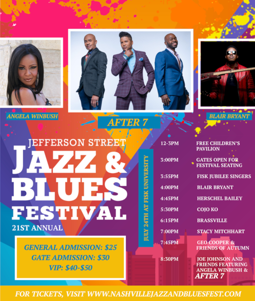 Jefferson Street Jazz and Blues Festival Flyer 2021